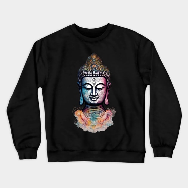 Wheel Of Life Buddhism Crewneck Sweatshirt by animegirlnft